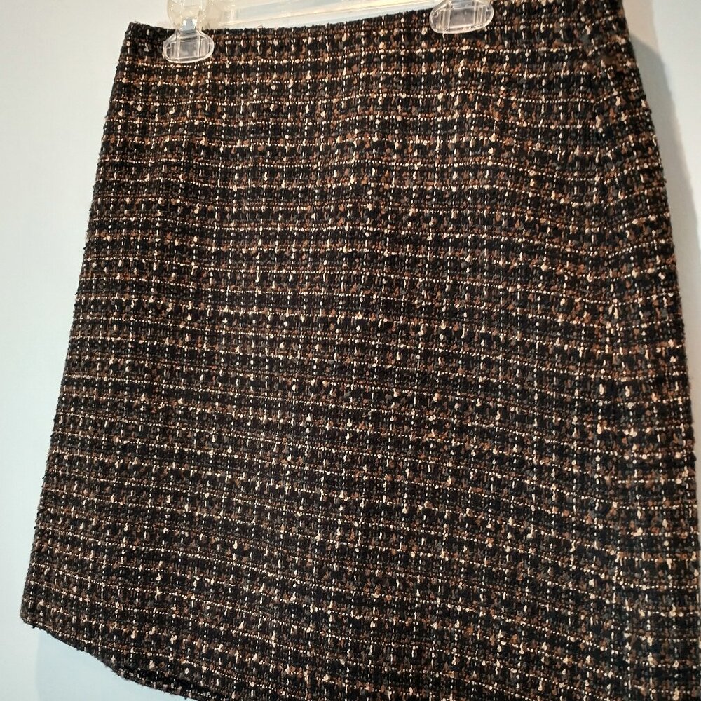 NWOT New York & Co. Brown Plaid Skirt Size 4